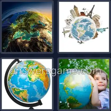 4 Bilder 1 Wort 6 Buchstaben GLOBUS