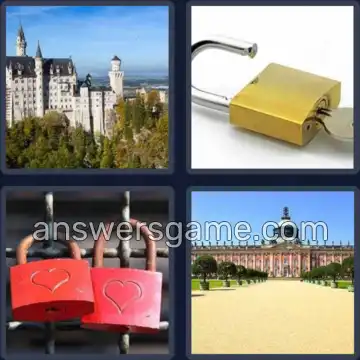 4 Bilder 1 Wort 7 Buchstaben SCHLOSS