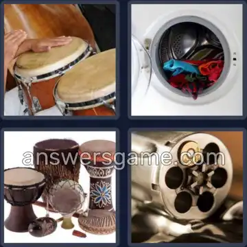 4 Bilder 1 Wort 7 Buchstaben TROMMEL
