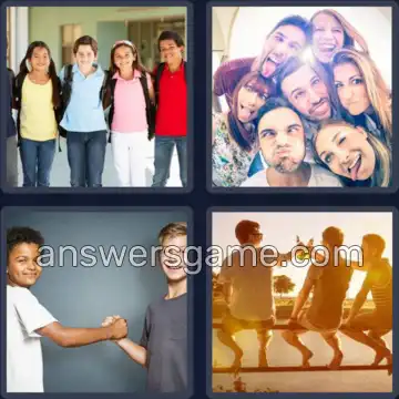 4 Bilder 1 Wort 7 Buchstaben FREUNDE