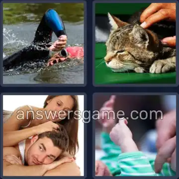 4 Bilder 1 Wort 7 Buchstaben KRAULEN