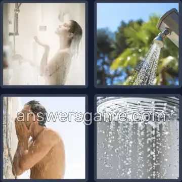 4 Bilder 1 Wort 7 Buchstaben DUSCHEN