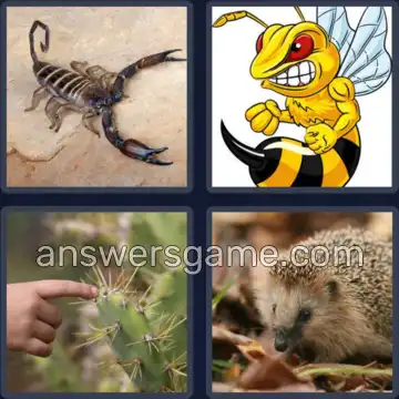 4 Bilder 1 Wort 7 Buchstaben STACHEL