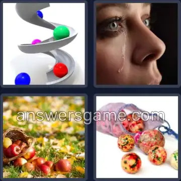 4 Bilder 1 Wort 7 Buchstaben KULLERN