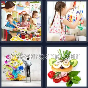 4 Bilder 1 Wort 7 Buchstaben KREATIV