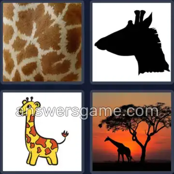 4 Bilder 1 Wort 7 Buchstaben GIRAFFE