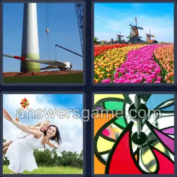 4 Bilder 1 Wort 7 Buchstaben WINDRAD