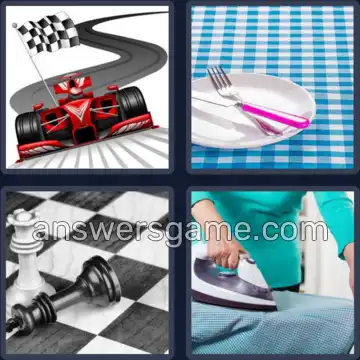 4 Bilder 1 Wort 7 Buchstaben KARIERT