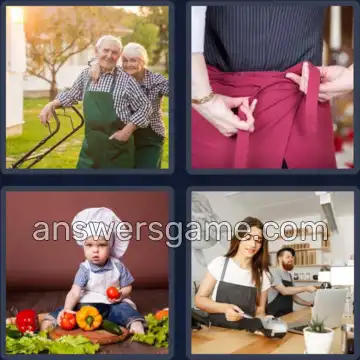 4 Bilder 1 Wort 7 Buchstaben SCHÜRZE