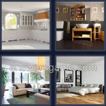 4 Bilder 1 Wort 7 Buchstaben WOHNUNG