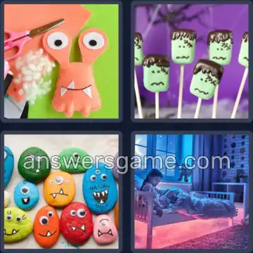 4 Bilder 1 Wort 7 Buchstaben MONSTER