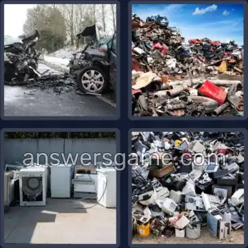 4 Bilder 1 Wort 7 Buchstaben SCHROTT