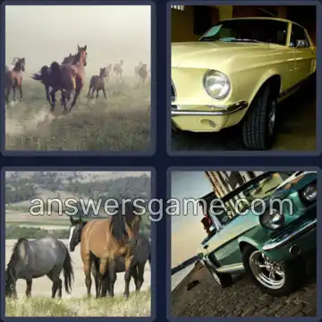 4 Bilder 1 Wort 7 Buchstaben MUSTANG
