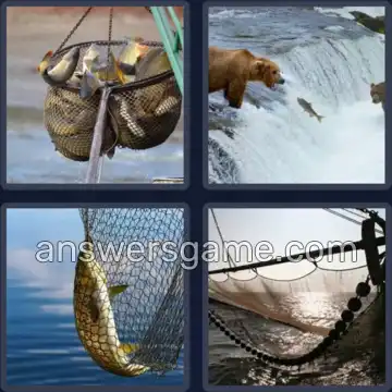4 Bilder 1 Wort 7 Buchstaben FISCHEN