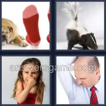 4 Bilder 1 Wort 7 Buchstaben STINKEN