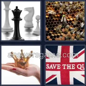 4 Bilder 1 Wort 7 Buchstaben KÖNIGIN