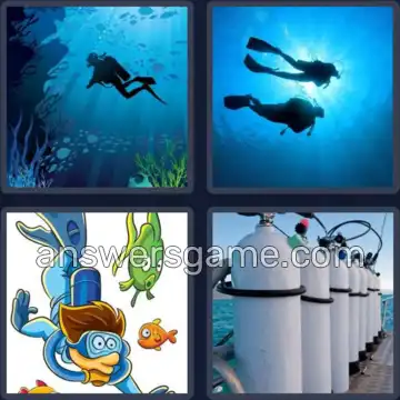 4 Bilder 1 Wort 7 Buchstaben TAUCHER