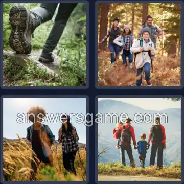 4 Bilder 1 Wort 7 Buchstaben WANDERN