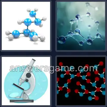 4 Bilder 1 Wort 7 Buchstaben MOLEKÜL