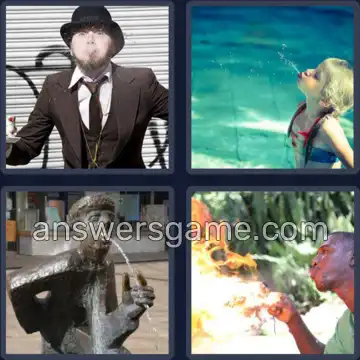 4 Bilder 1 Wort 7 Buchstaben SPUCKEN