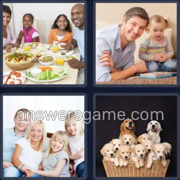 4 Bilder 1 Wort 7 Buchstaben FAMILIE