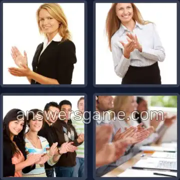 4 Bilder 1 Wort 7 Buchstaben APPLAUS