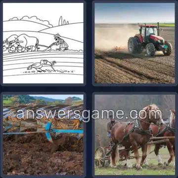 4 Bilder 1 Wort 7 Buchstaben PFLÜGEN