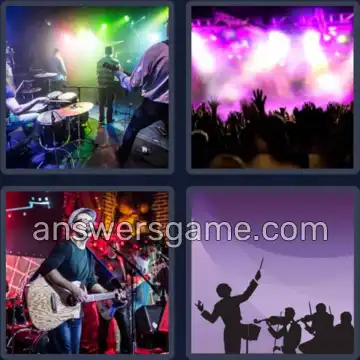 4 Bilder 1 Wort 7 Buchstaben KONZERT