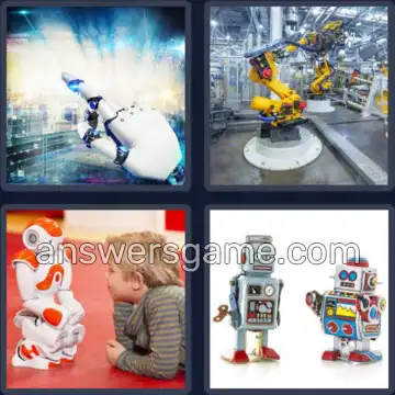 4 Bilder 1 Wort 7 Buchstaben ROBOTER
