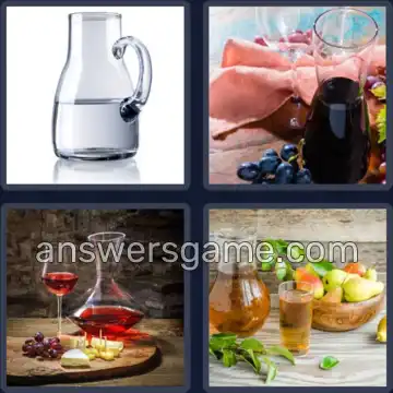 4 Bilder 1 Wort 7 Buchstaben KARAFFE