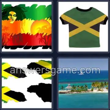 4 Bilder 1 Wort 7 Buchstaben JAMAIKA