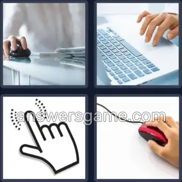 4 Bilder 1 Wort 7 Buchstaben KLICKEN