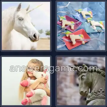 4 Bilder 1 Wort 7 Buchstaben EINHORN