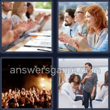 4 Bilder 1 Wort 7 Buchstaben BEIFALL