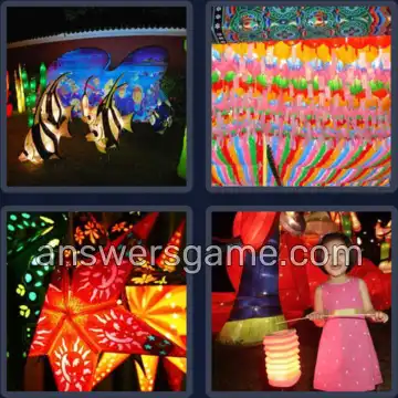 4 Bilder 1 Wort 7 Buchstaben LAMPION