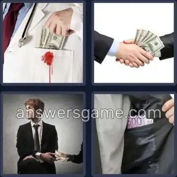 4 Bilder 1 Wort 7 Buchstaben KORRUPT