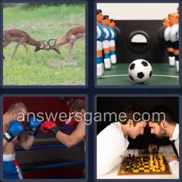 4 Bilder 1 Wort 7 Buchstaben RIVALEN