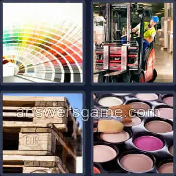 4 Bilder 1 Wort 7 Buchstaben PALETTE