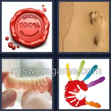 4 Bilder 1 Wort 7 Buchstaben ABDRUCK