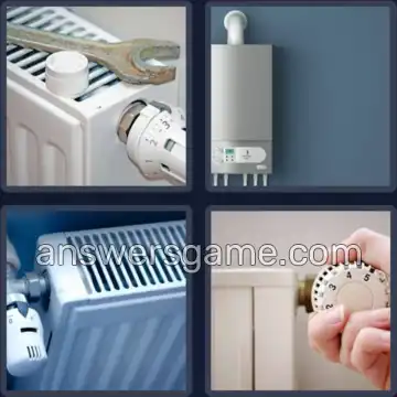 4 Bilder 1 Wort 7 Buchstaben HEIZUNG