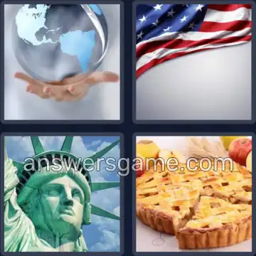 4 Bilder 1 Wort 7 Buchstaben AMERIKA