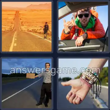 4 Bilder 1 Wort 7 Buchstaben TRAMPEN