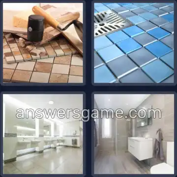 4 Bilder 1 Wort 7 Buchstaben FLIESEN