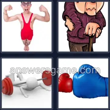 4 Bilder 1 Wort 7 Buchstaben SCHWACH