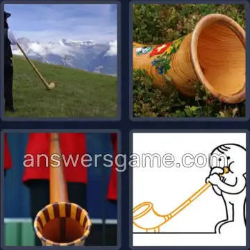 4 Bilder 1 Wort 7 Buchstaben ALPHORN