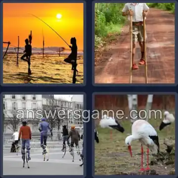 4 Bilder 1 Wort 7 Buchstaben STELZEN