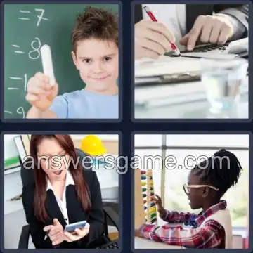 4 Bilder 1 Wort 7 Buchstaben RECHNEN