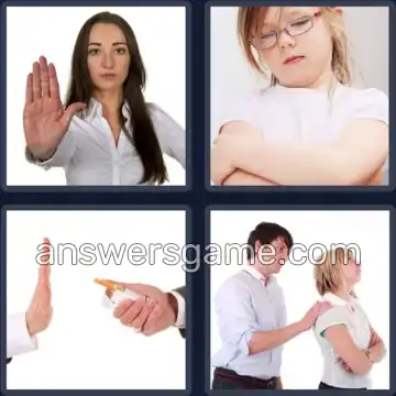 4 Bilder 1 Wort 7 Buchstaben WEIGERN