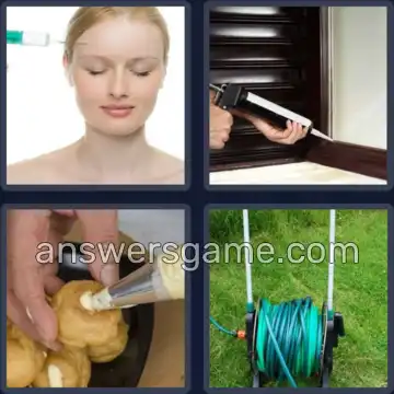 4 Bilder 1 Wort 7 Buchstaben SPRITZE