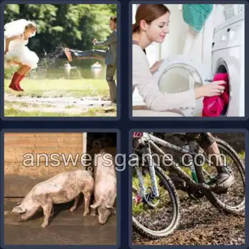 4 Bilder 1 Wort 7 Buchstaben DRECKIG